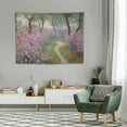 thumbnail image 2 of ONETECH  Tapestry Wall Hanging, Monet's Iris Garden At Giverny Bedspread Picnic Bedsheet Blanket Wall Art Tapestry, 2 of 7
