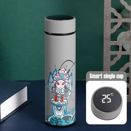 

bvgfsahne Chinese Styles Nationals Tides Smarts Thermoses Mug Frosted Male And Female Arts Tea Making Stainless Steel Mug