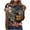 Multicolor 13, variant on Charella Women's Short Sleeve T Shirts Summer Floral Printed Crew Neck Casual Loose Tops Trendy Classic Tunic Blouses (L, Multicolor 10)