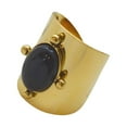 thumbnail image 1 of Anillo de Anillo vintage Único Punk Apilable Anillo ancho fresco Anillo de apertura para el Día de San Valentín Aniversario Regalos de cumpleaños Negro SM SunniMix Anillo de apertura, 1 of 8
