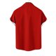 thumbnail image 4 of Mens Manga Corta Botón Abajo Camisas, Cuello de Vuelta Navidad Impresa Blusa, Top de Moda Casual, 4 of 4