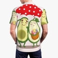 thumbnail image 6 of Salouo Avocado Lovers Wearing Umbrella for Men's Short Sleeve Polo Shirts,Polo Shirts for Men Performance Short Sleeve Golf Shirt Athletic Casual Collared T-Shirt-X-Large, 6 of 8