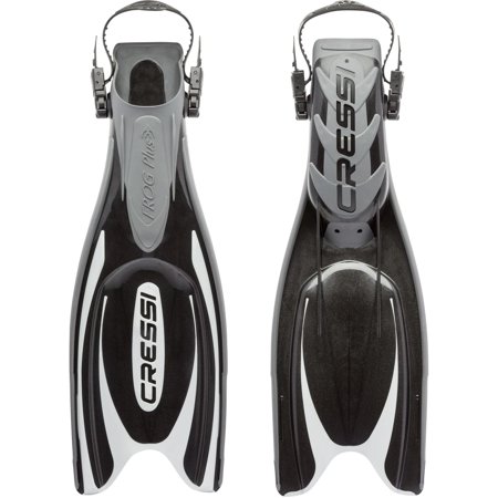 UPC: 0843607029964 | Cressi Frog Plus Fin (Black/Silver  S/M | US Man 6/8 | US Lady 7/9 | EU 38/41)