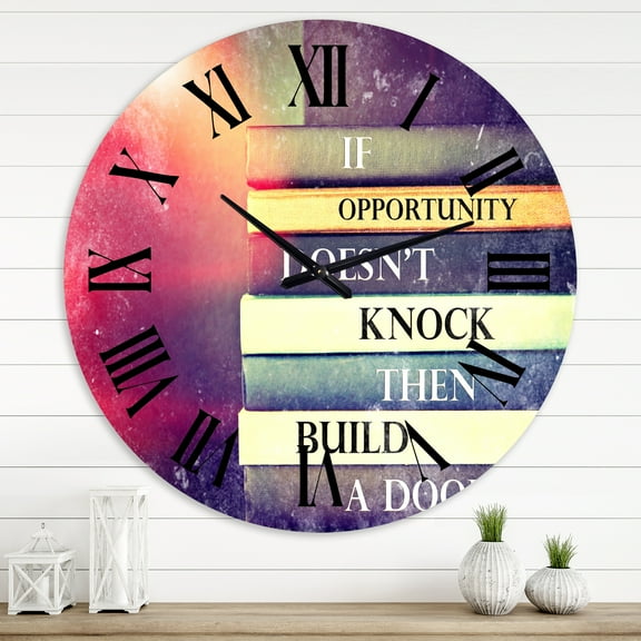 Designart 1 in Quartz Traditional Wall Clock
