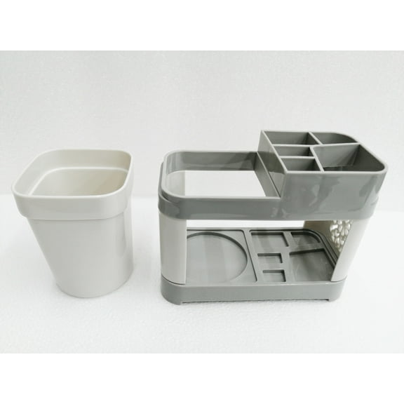 PreAsion Toothbrush Toothpaste Stand Holder Bathroom Storage Detachable Plastic with Single Cup