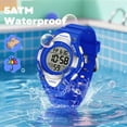 thumbnail image 4 of Kids Watch Multifunctional Digital Sports Watch with 7-Color backlight, Stopwatch,Alarm,Date,Week,Silicone Strap Waterproof Watches Gift for Kids, 4 of 7