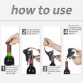 thumbnail image 5 of Wine Bottle Opener, Professional Corkscrew Bottle Opener, Manual Lever, Corkscrew with Pump Ergonomic Lever, Spiral, Rabbit Style,, 5 of 5