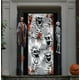 thumbnail image 1 of Cubierta de puerta con esqueleto de terror con diseño 3D para Halloween, cubierta de puerta, ventana y pared con esqueleto para interior y exterior, 1 of 2