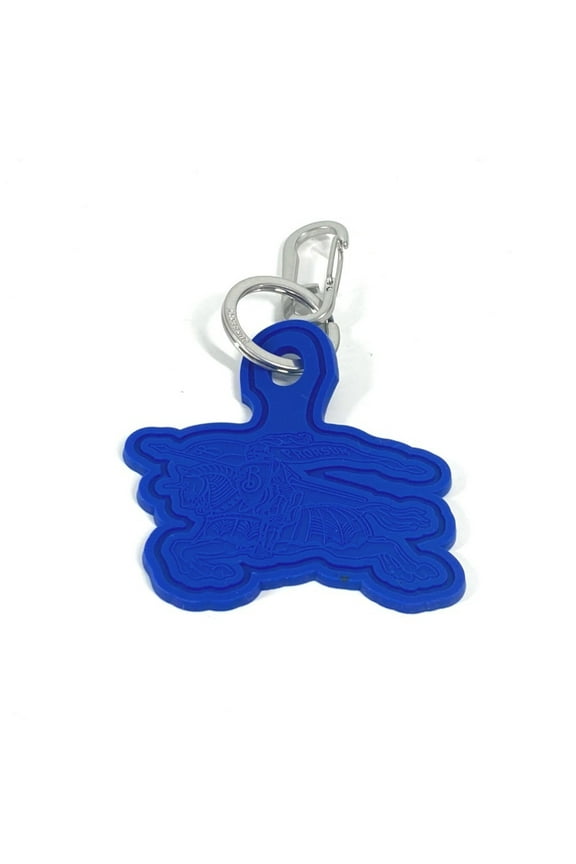Pre-Owned Burberry Logo Bag Charm with Carabiner Accessory Keychain Rubber Men's... (Good)