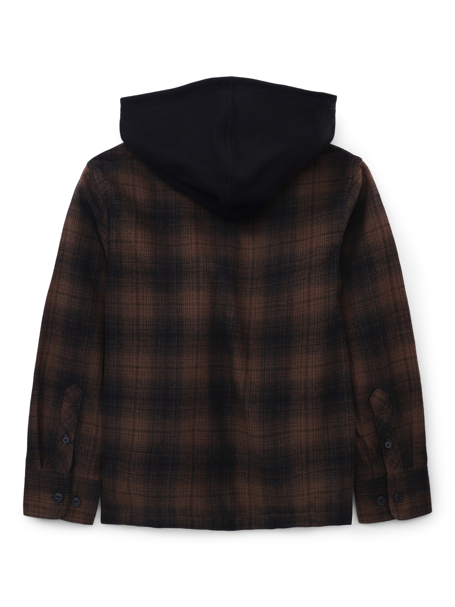 Weekend Academy Boys Hooded Flannel Shacket, Sizes 4-18