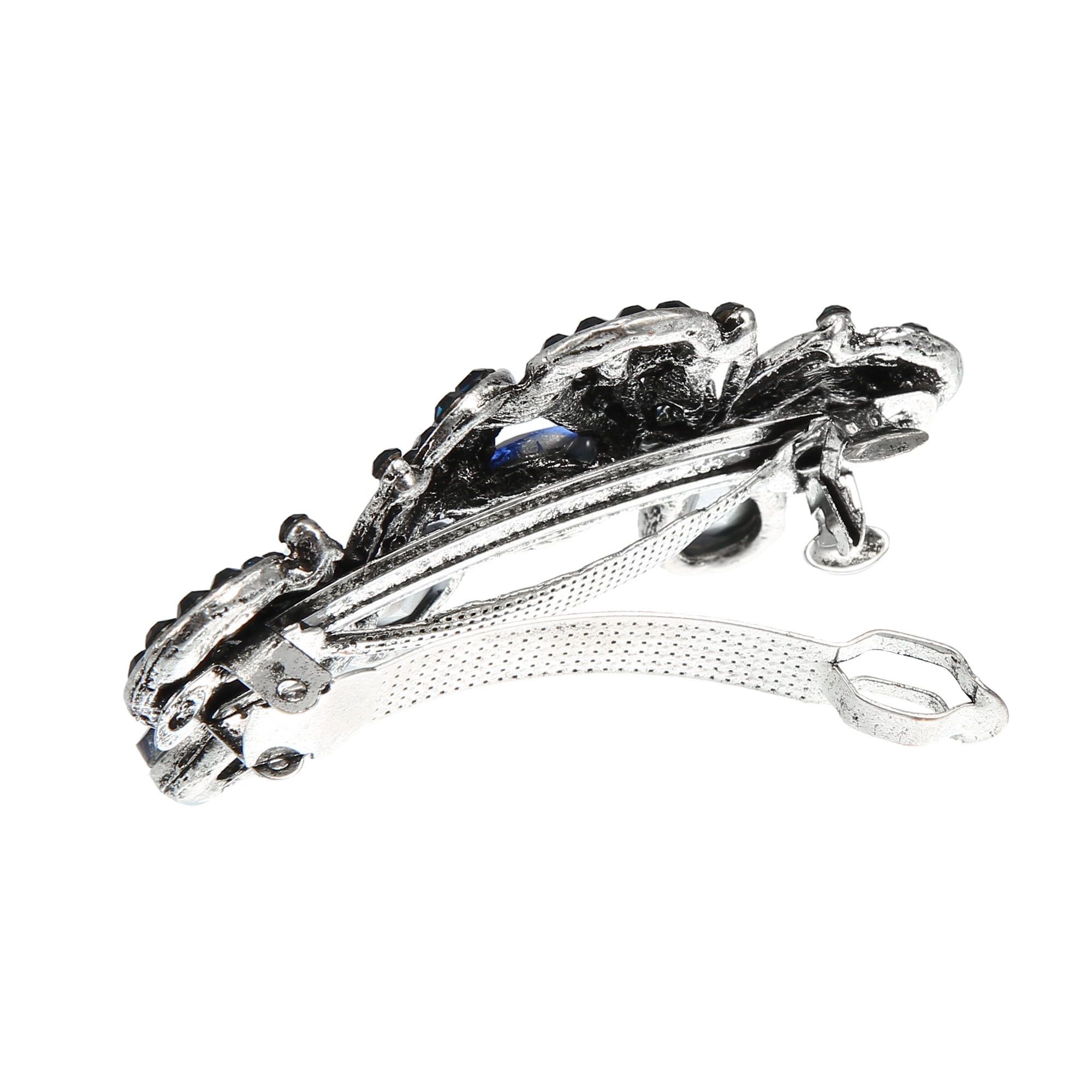 Unique Bargains 3 Pcs Hair Barrettes, Sparkly Glitter Rhinestones Hair Clips for Women