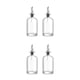 thumbnail image 3 of Monstrate 2 piezas de botella de aceite de vidrio sellada a prueba de fugas lavable salsa de soja cocina dispensador de vino contenedor Plata 350ml 2Conjunto, 3 of 6