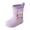 Purple-C, variant on Kcolen Kids Cute Panda Rain Boots 3D Charm Waterproof Non- Outdoor Rain Shoes for Toddler Boys Girls, All Season Ages 2-11 Brown