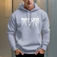 thumbnail image 5 of Men's 330g 100% Cotton Pattern Terry Dropped Shoulder Hoodie-DCLXVI, 5 of 15