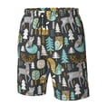 thumbnail image 4 of Balery Moose Squirrel owls tree Traje de Baño Estilo Hawaiano para Hombre, Shorts de Secado Rápido con Bolsillos-X-Large, 4 of 6