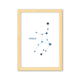 thumbnail image 1 of Virgo Constellation signo zodiaco Cuadro de madera decorativa marco de casa A4, 1 of 3