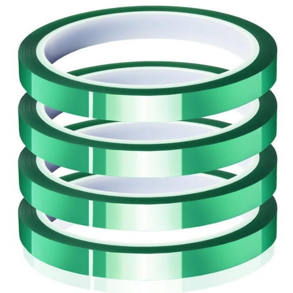 4 rolls Heat resistant Tapes sublimation Press Transfer Thermal GREEN 6mmx30m SUBLITAPE