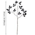 thumbnail image 2 of Halloween Artificial Banyan Leaf Branch Dark Gothic Fake Foliage Stem Spooky Home Party Centerpiece Decor for Vase Fireplace Mantel Tray Tabletop Indoor, Black #1, 27.2in, 1 Pack, 2 of 6