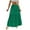 Green, variant on RUTAYY Fashionable Women Beach Vacation Layered Ruffle Hem Long Skirt Hollow Gathered Cake Skirt Solid Color Flowy Swing Pleated Beach Skirts