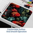 thumbnail image 6 of Fish Square Non-Slip Rubber Bottom Printed Desk Mat Mousepad for Office and Gaming - 8.3x9.8 Inch, 6 of 6