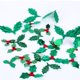 thumbnail image 3 of 200 piezas de hoja de seda artificial de Navidad decoración de fiesta DIY guirnalda floral guirnalda hoja artificial falsa con fruta roja para botas de guirnalda de sombrero, 3 of 7