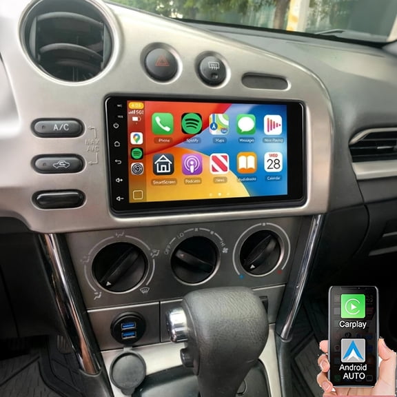 Gsuatey Car Radio for Toyota Matrix 2003-2008, 7 Inch HD Touchscreen Car Stereo Support Wireless Carplay Android Auto Bluetooth 5G Wi-Fi FM GPS SWC DSP Mirror Link Backup Camera