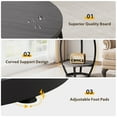 thumbnail image 3 of Condemo Round End Table with Storage Shelf, 2-Tier Industrial Side Table for Living Room or Bedroom, Gray Brown & Black, 3 of 8