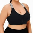thumbnail image 5 of Plus Size Sports Bras for Women Seamless Push Up Front Closure Underwear Racer Back Breathable Yoga Workout Bra, 5 of 5