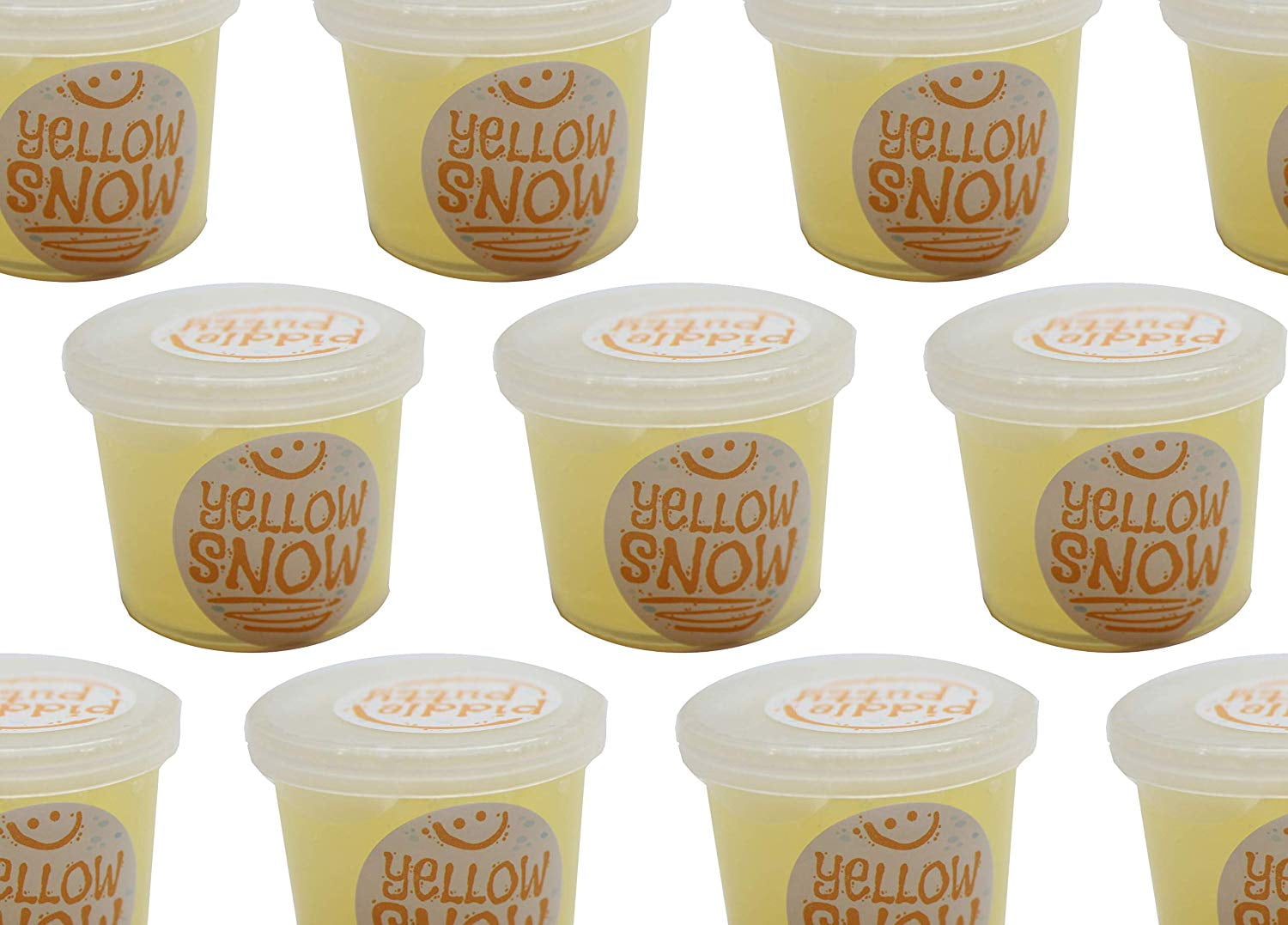 Yellow Snow 'Piddle Putty' Slime - Funny Winter Holiday Gag Joke Party Favor - Pee Snow