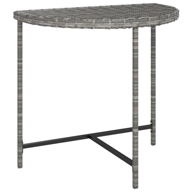 vidaXL Table d'Appoint Extérieur Patio Balcon Jardin Porche Terrasse Table de Bout en Rotin PE