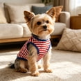 thumbnail image 4 of Dog Clothes for Small Medium Large Dogs | Patriotic Fourth of July Dog T Shirts Costumes Outfits Breathable Summer Independence Day Pet Apparel,XS, 4 of 9