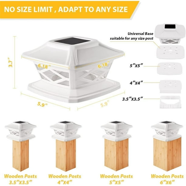 Lámpara Solar para Exteriores, Columna, Faro, Lámpara de Color, Lámpara de Pared, Lámpara de Patio, Lámpara de Villa, Lámpara de Puerta, Lámpara de Pilar