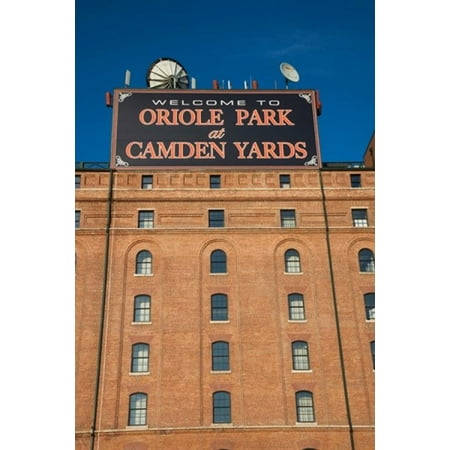Oriole Park at Camden Yards Baltimore Maryland Poster Print by Panoramic Images (12 x