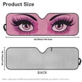 thumbnail image 7 of Yuyamidu Pink Eyes Windshield Sunshade Heat Shield Car Sun Visor for Jeep Wrangler Rubicon Sahara TJ JK JKU 2/4 Doors, 7 of 7