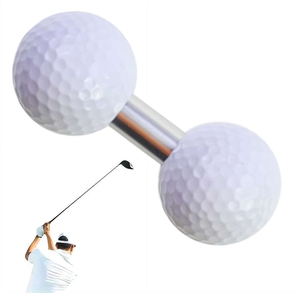 Golf Practice Tool Dual Ball Balance Trainer Tube for Enhanced Putting Skills, Golf Training Aid