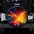 thumbnail image 1 of Radiating Starburst Pattern Polyester Universal Spare Wheel Tire Cover Wheel Covers for Trailer RV SUV Truck Camper, 1 of 5