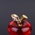 thumbnail image 6 of 1Pc Crystal Apple Figurines Simulation Apple Sculpture Figurines Apple Gift Glass Art Craft for Home Decoration (Random Color Crystal ), 6 of 8