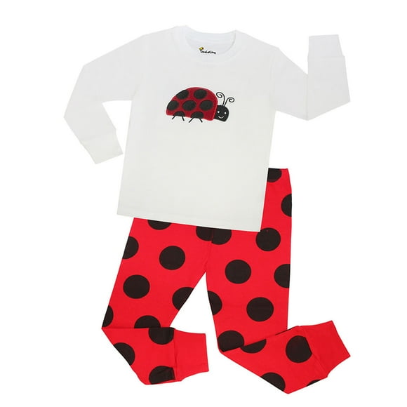PMVFHDE Clearance Pant Sets Boys 2 Piece Outfits Little Boys Girls Kids Cute Casual Prints Pajamas Long Sleeve Suit Toddler Clothes Sleepwear Toddler Boy Outfits,Red,3-4 Years