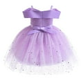 thumbnail image 3 of DHFJKG Girls Shiny Princess Dresses Sparkly Star Sequins Spaghetti Strap Tutu Ball Gowns Party Porm Long Dress Comfortable Dresses, 3 of 7