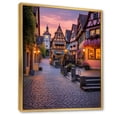 thumbnail image 2 of Designart "Street in Rothenburg, Germany IV" Cityscapes Floater Framed Wall Art Living Room, 2 of 7
