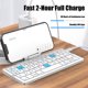 thumbnail image 4 of Mini teclado inalámbrico Bluetooth plegable con soporte magnético Teclado de aleación de aluminio para iPad, iPhone, tableta Samsung Teclado recargable, 4 of 5