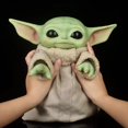 thumbnail image 2 of Figura de Yoda de Pvc de Disney, Grogu, juguetes de figuras de acción de peluche, Baby Yoda, Star Wars, The Mandalorian, muñecos de Anime, juguetes para niños, 28cm heqiyong LED, 2 of 2