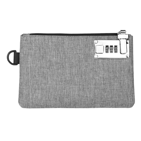 Jierger Lockable MoneyBag - 5x8 Inches Durable Nylon Locking Bank Bag CoinPurse forCash, Jewelry, Passports, Credit Cards and Valuable Storage CashPouch
