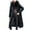 Black, variant on Women's Winter Jacket Warm Overcoat with Slim Fit and Hooded Zipper, Thick and Insulated for Cold Weather Protection, in Black, Size XL