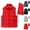 Red-07, variant on STETMN Women's Lightweight Puffer Vest Casual Detachable Hooded Sleeveless Coat Fall Winter Quilted Warm Vest