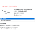 thumbnail image 2 of Tie Rod Assembly - Compatible with 1995 - 1998 Dodge B2500 1996 1997, 2 of 2