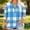 Multicolor20, variant on Danhjin Plus Size Tops for Women 3/4 Sleeve Print V Neck Pullover Shirts Graphic Lightweight Casual Comfy Loose Fashion Going out Blouses