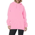 thumbnail image 3 of MuXi Women's Oversized Letter Print Hoodie Soft Pullover Sweatshirt Casual Loose Fit Comfortable Daily Wear (Pink,L), 3 of 6