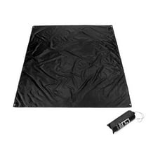 STRANDCHIC 1Pcs Outdoor Picnic Blanket Black 83x59in