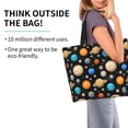 thumbnail image 2 of Fotbe Planets In Deep Space Bolsa Tote Estética de Lona con Estampado para Mujer - Bolsa Reutilizable de Hombro Casual para Vacaciones, Compras, Trabajo y Gimnasio, 2 of 8
